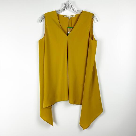 New With Tags RACHEL Rachel Roy November Top Mustard Yellow Womens Size L - Picture 3 of 13